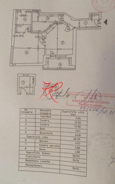 Armeneasca/ Mosilor vanzare apartament 2 camere cu centrala